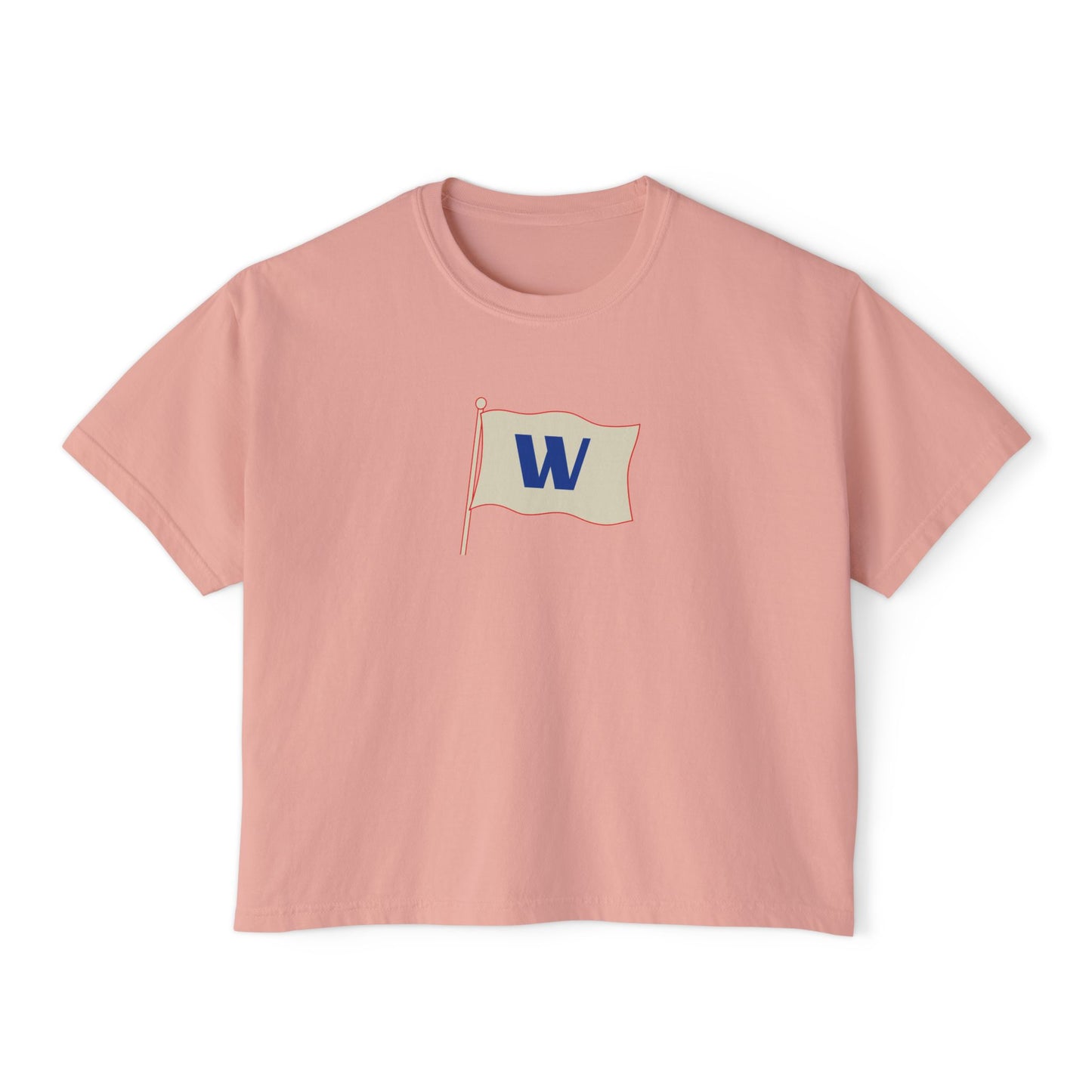 W Flag Chicago Baseball Boxy Tee