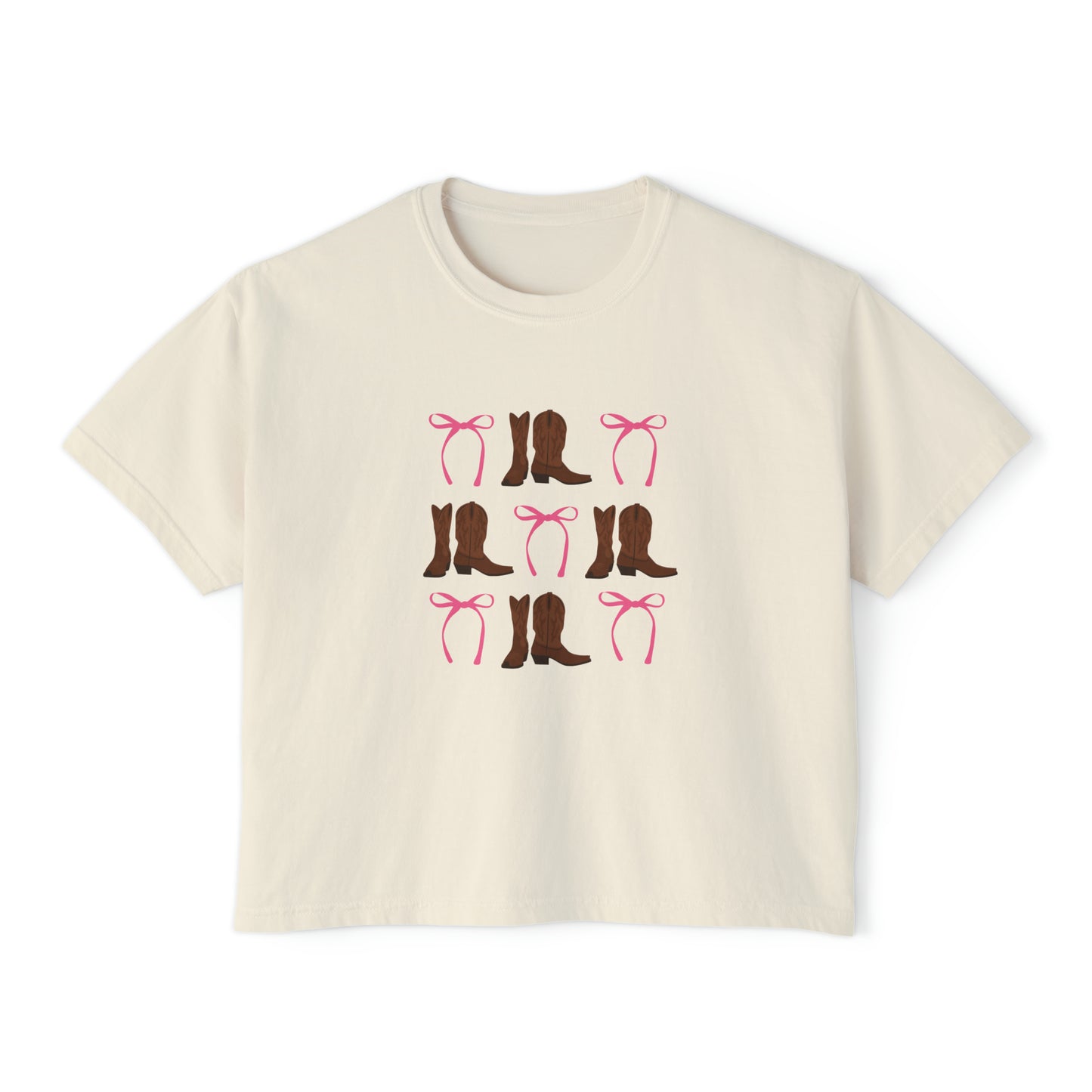 Coquette Cowboy Boxy Tee