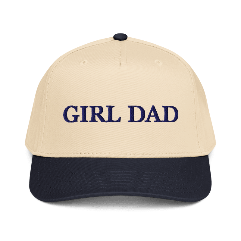 Girl Dad Navy Snap Hat - Embroidered