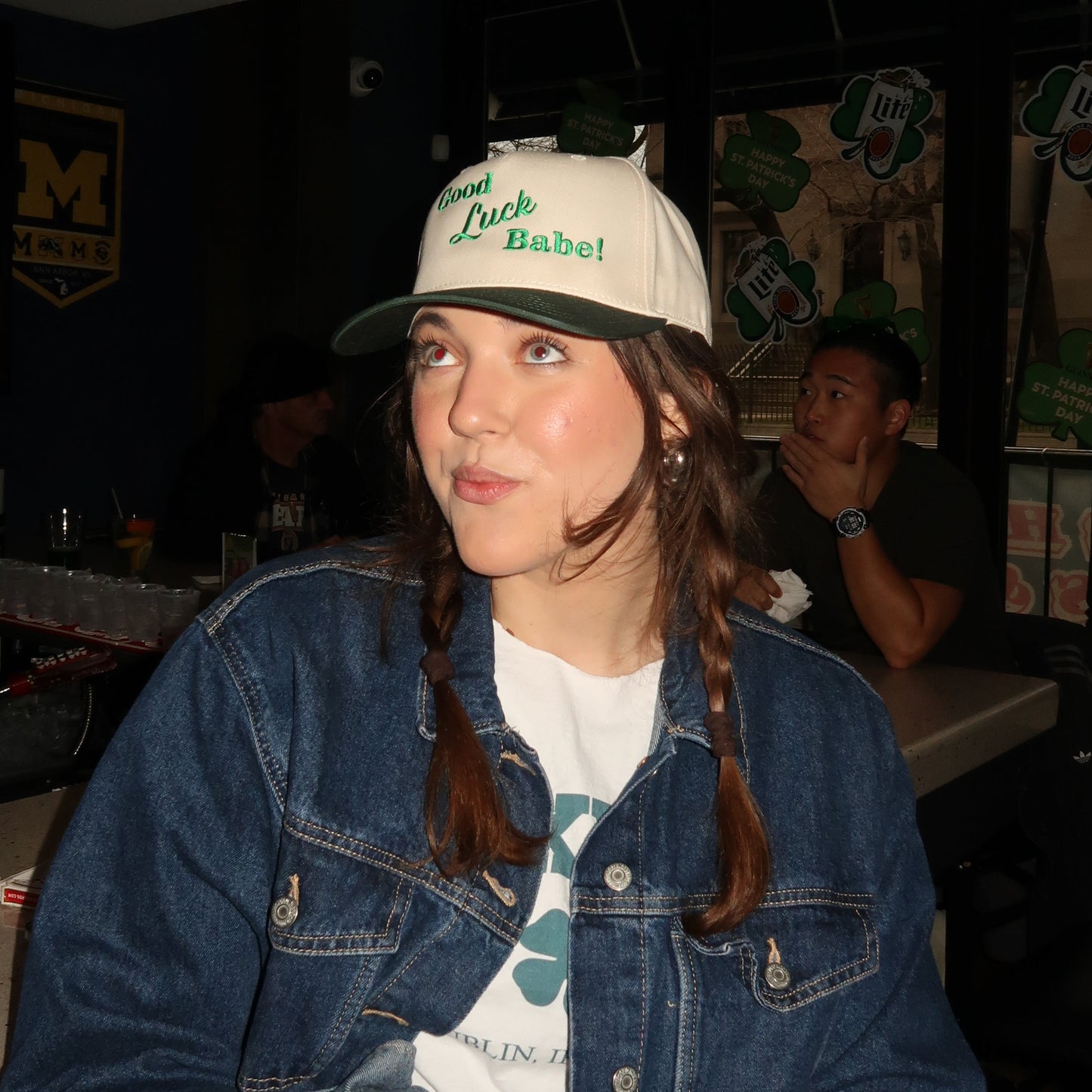 Good Luck Babe Snap Hat - embroidered