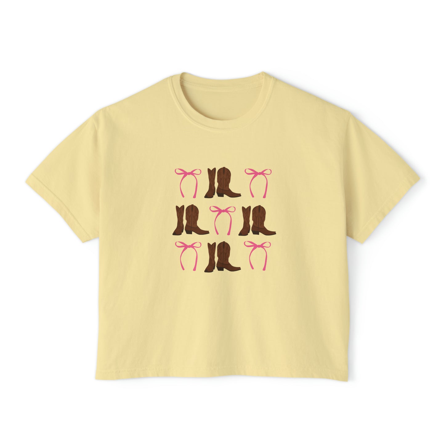 Coquette Cowboy Boxy Tee