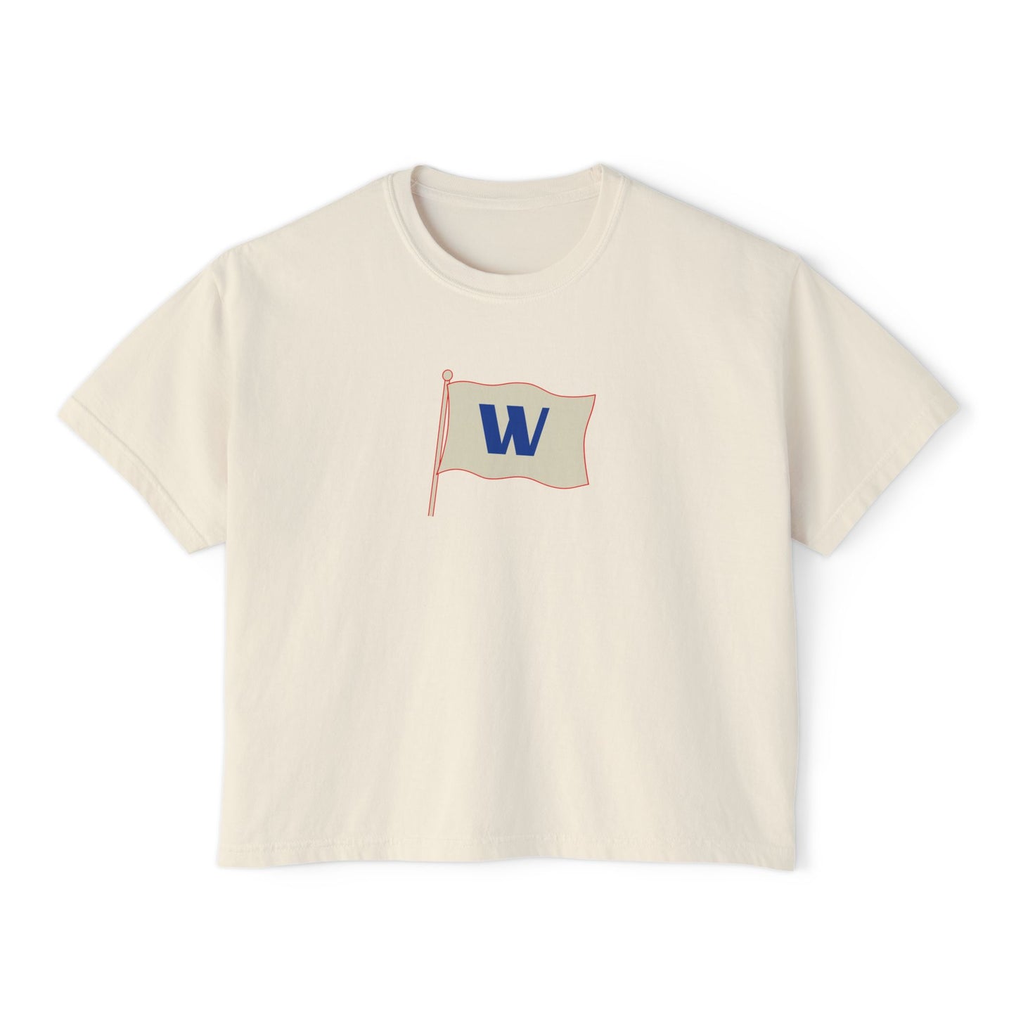 W Flag Chicago Baseball Boxy Tee
