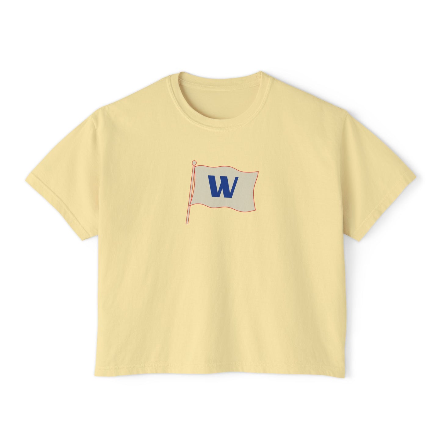 W Flag Chicago Baseball Boxy Tee