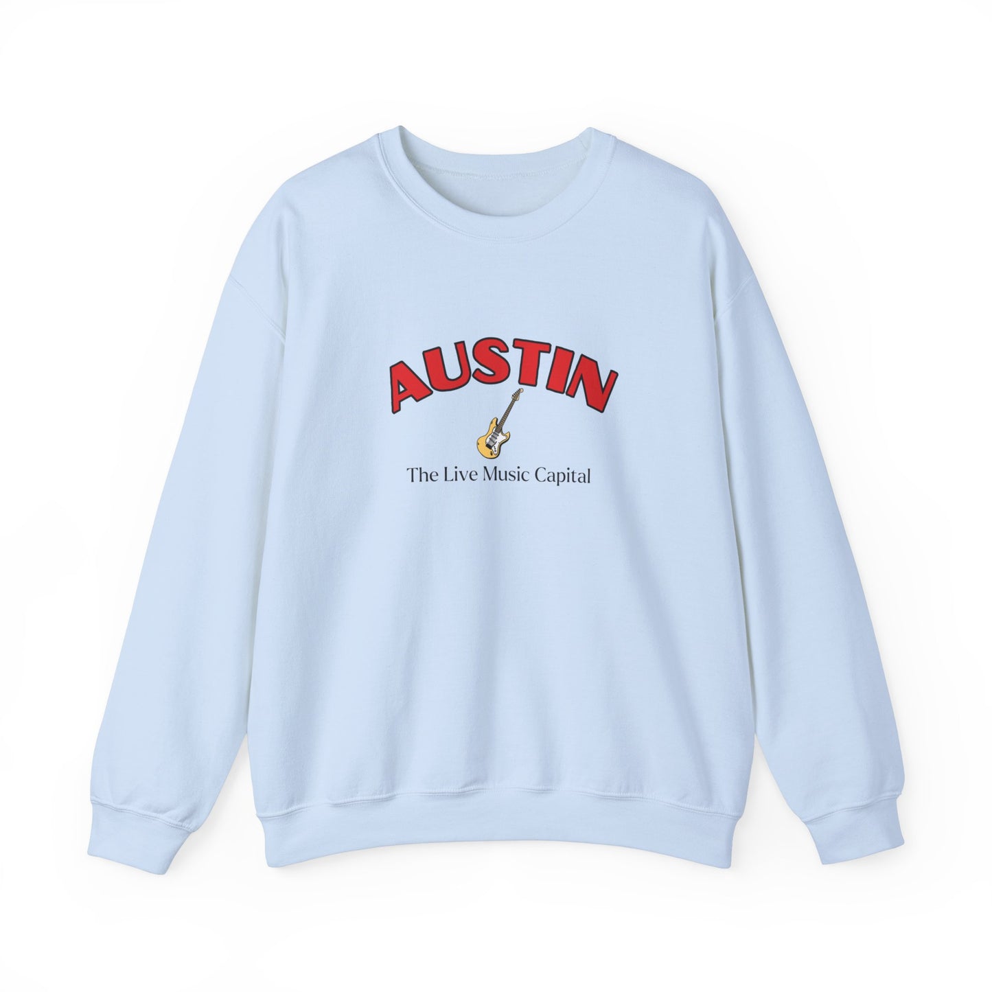 Austin Live Music (Red) Crewneck Sweatshirt