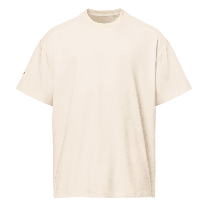 CUSTOM Initials Boxy T-Shirt Sleeve, Embroidered, (men's fit)