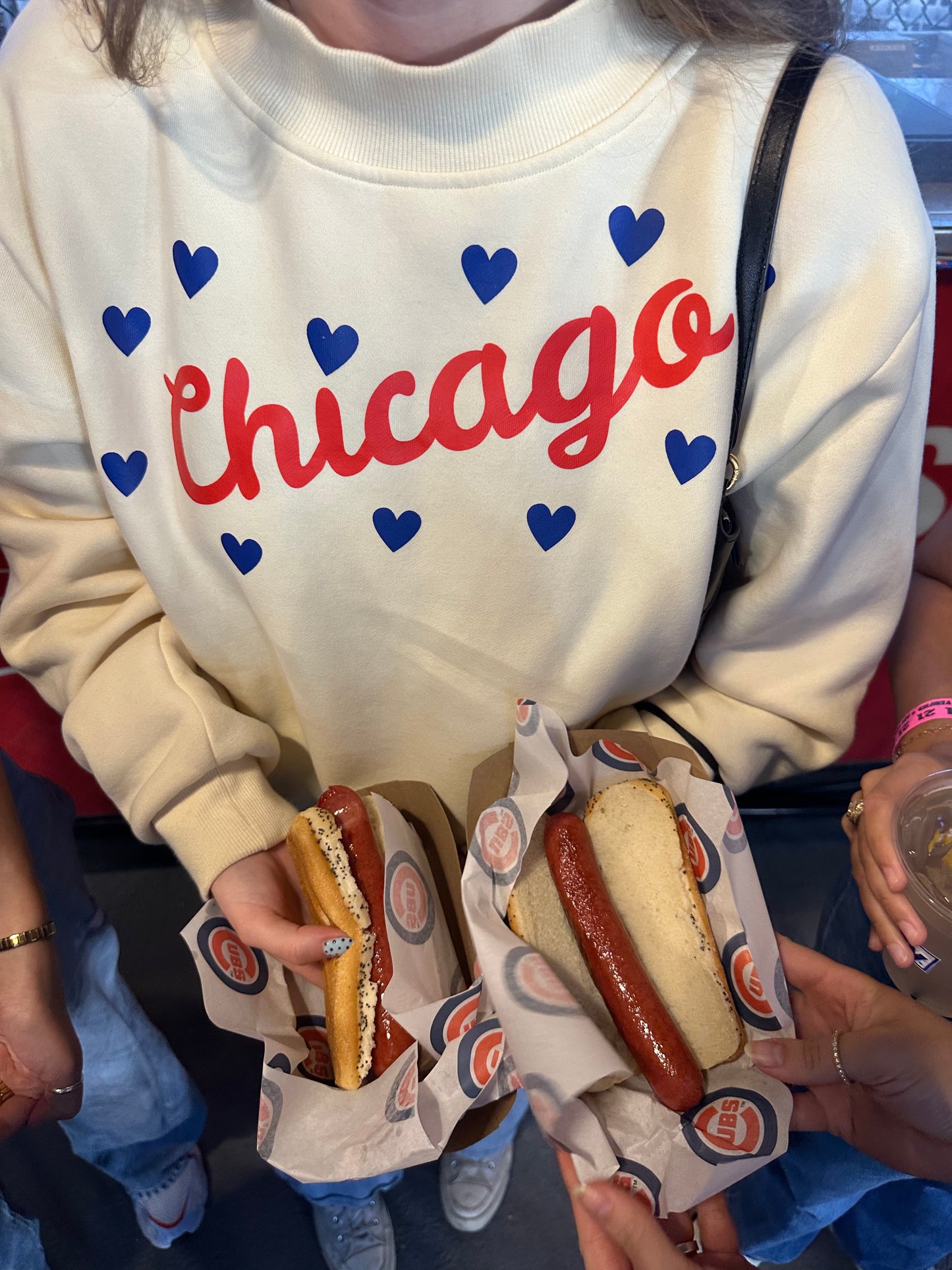 Chicago Hearts Mockneck Sweatshirt (Multiple Colors)