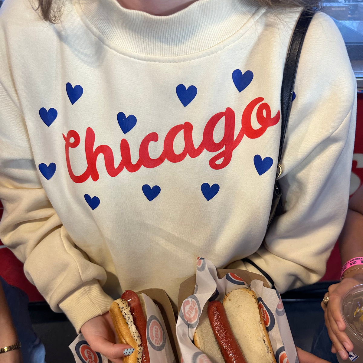 CUSTOM CITY Hearts Mockneck Sweatshirt (Multiple Colors)