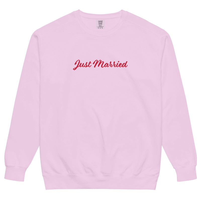 Just Married - Sweatshirt (Comfort Colors)