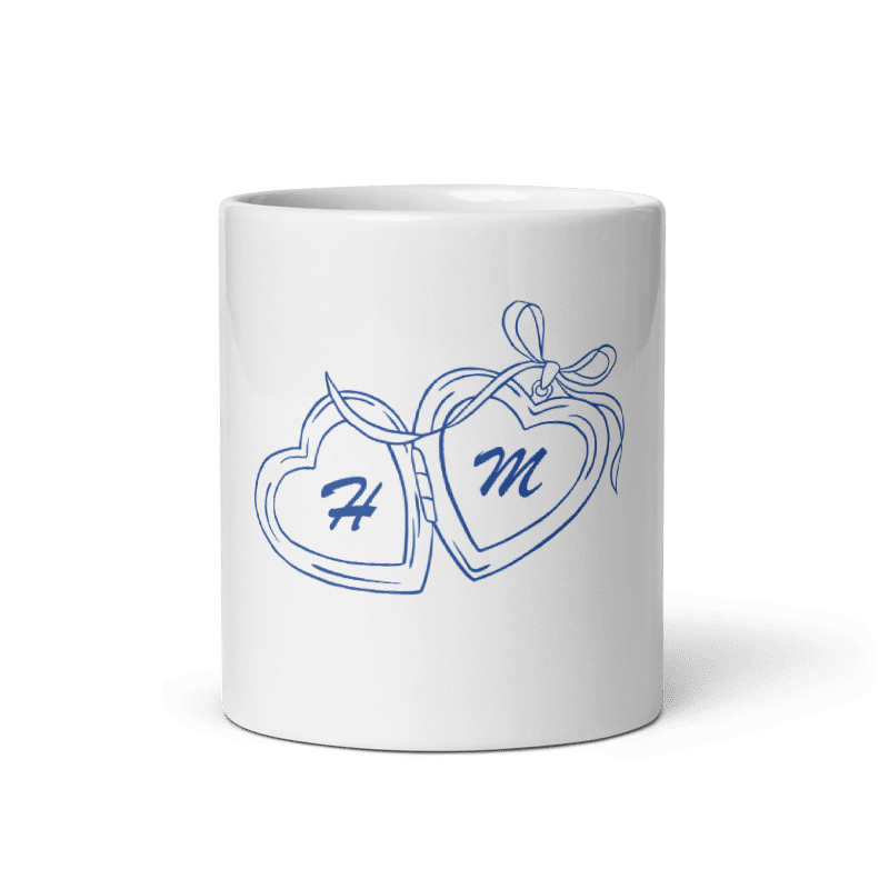 Custom Initials Locket Mug