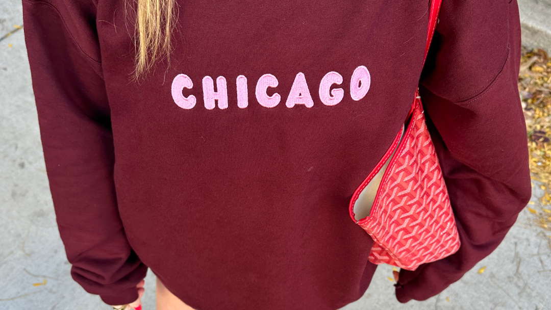 CHICAGO (Embroidered) Sweatshirt