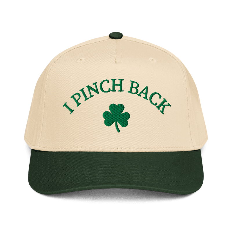 I Pinch Back Snap Hat - embroidered