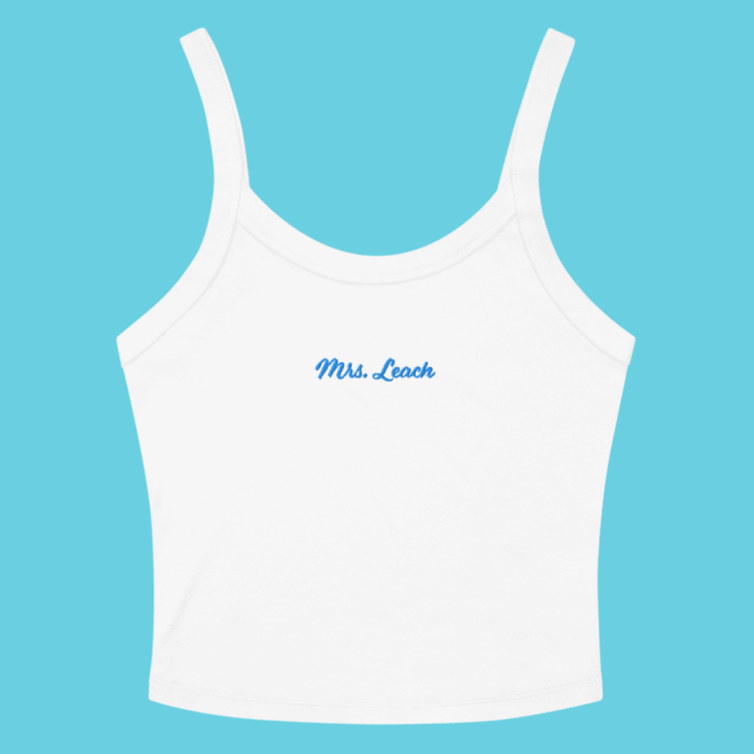 CUSTOM Bridal Tank Top - Last Name Embroidered Tank Top