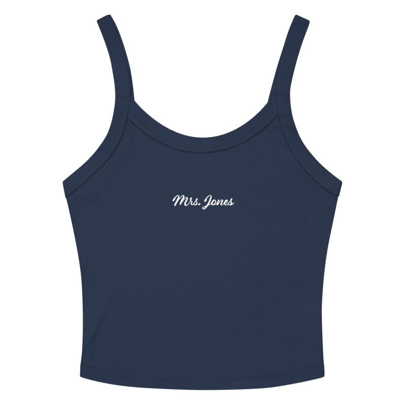 CUSTOM Bridal Tank Top - Last Name Embroidered Tank Top