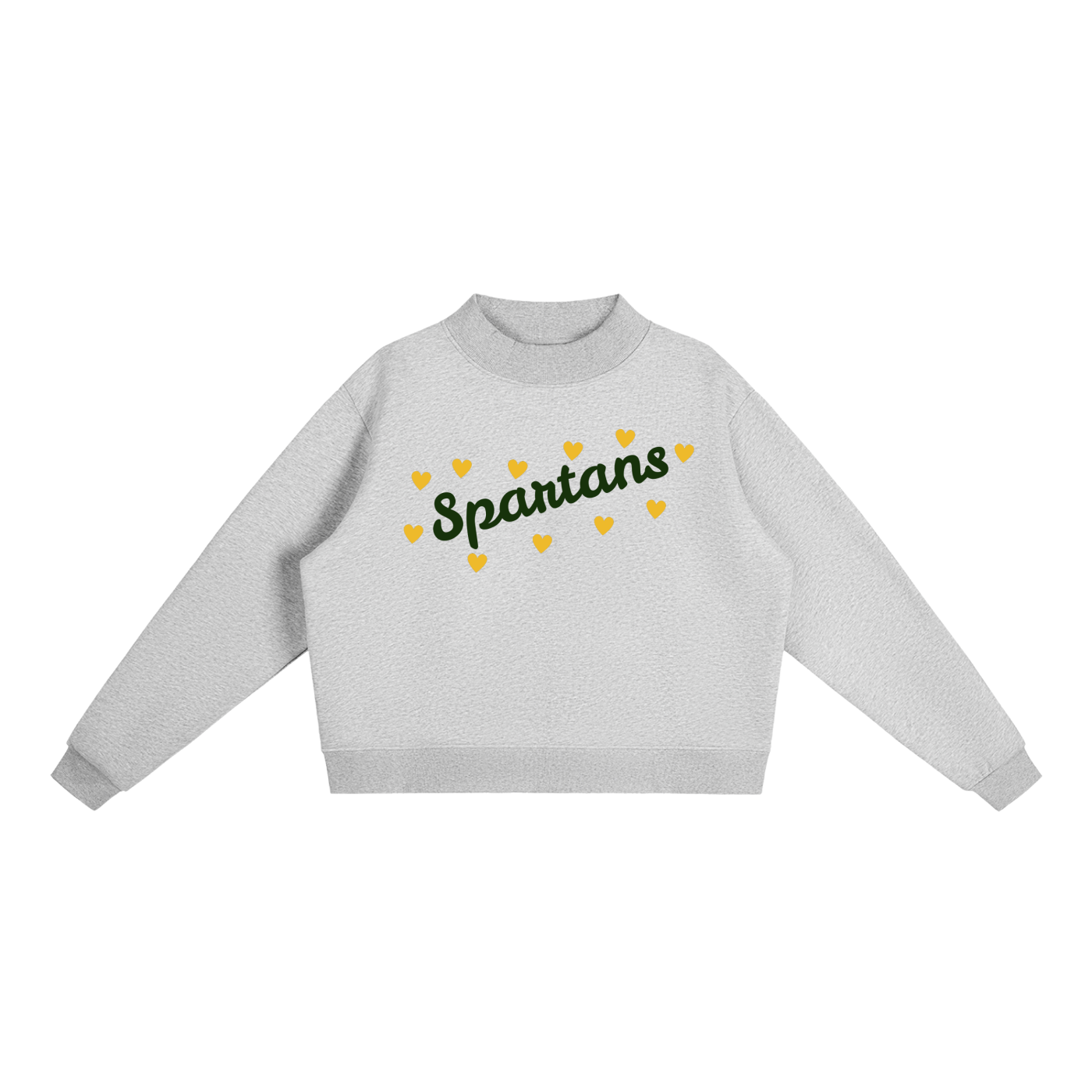 PRIVATE_Spartans Hearts Poms Mockneck Sweatshirt