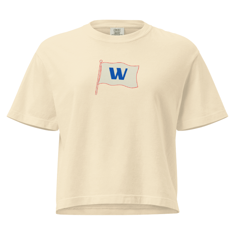 W Flag Ivory Boxy Tee