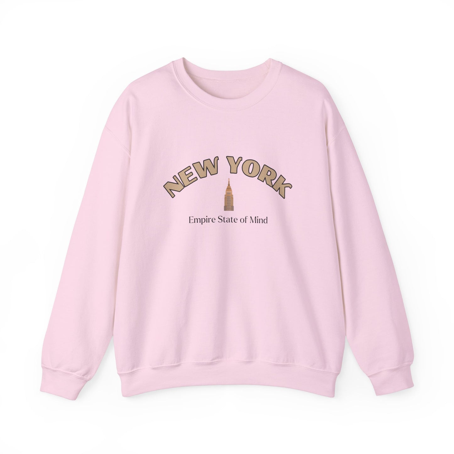 New York City, Empire State of Mind (Tan) Crewneck Sweatshirt