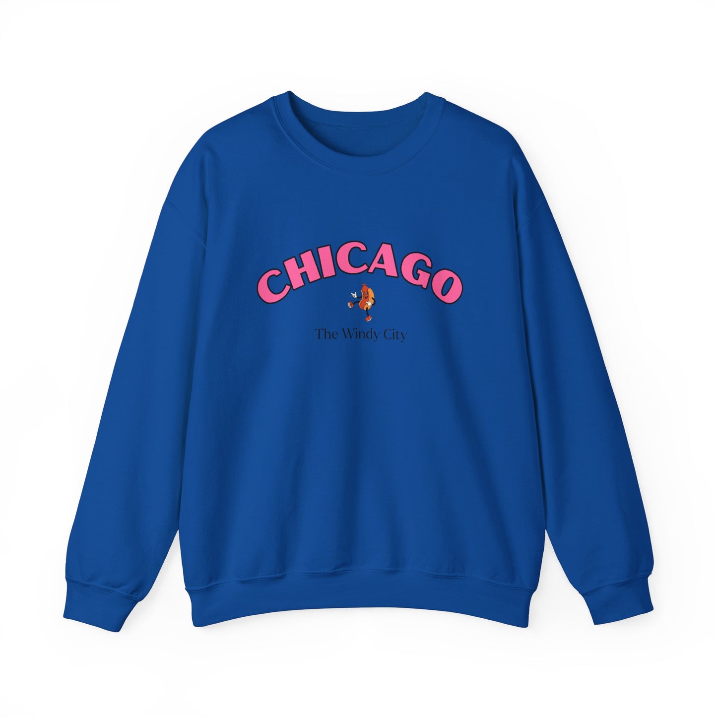 Chicago Windy City (Pink) Crewneck Sweatshirt