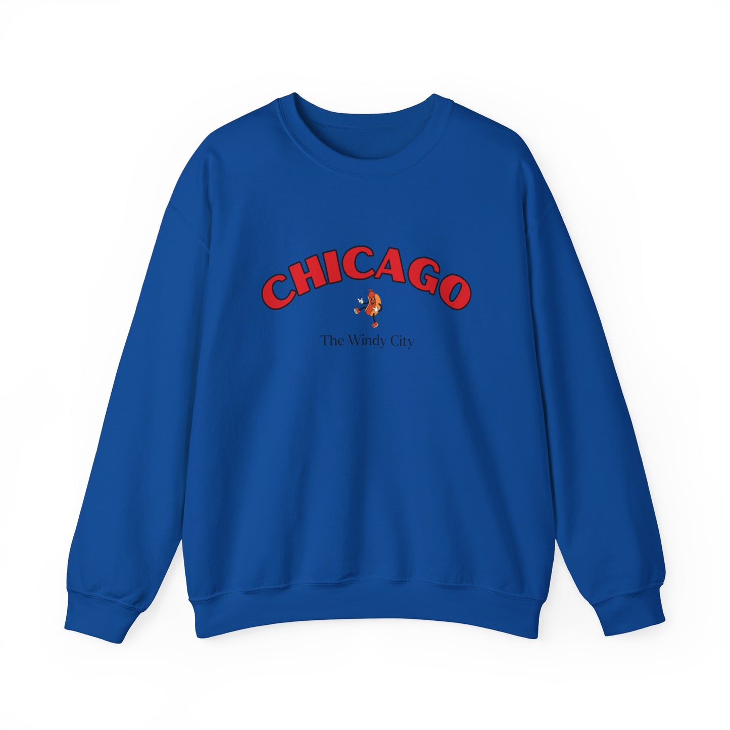 Chicago Windy City (Red) Crewneck Sweatshirt