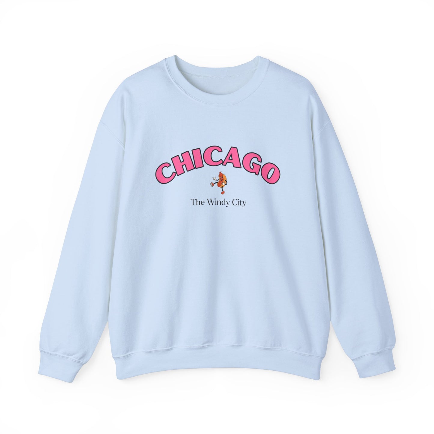 Chicago Windy City (Pink) Crewneck Sweatshirt