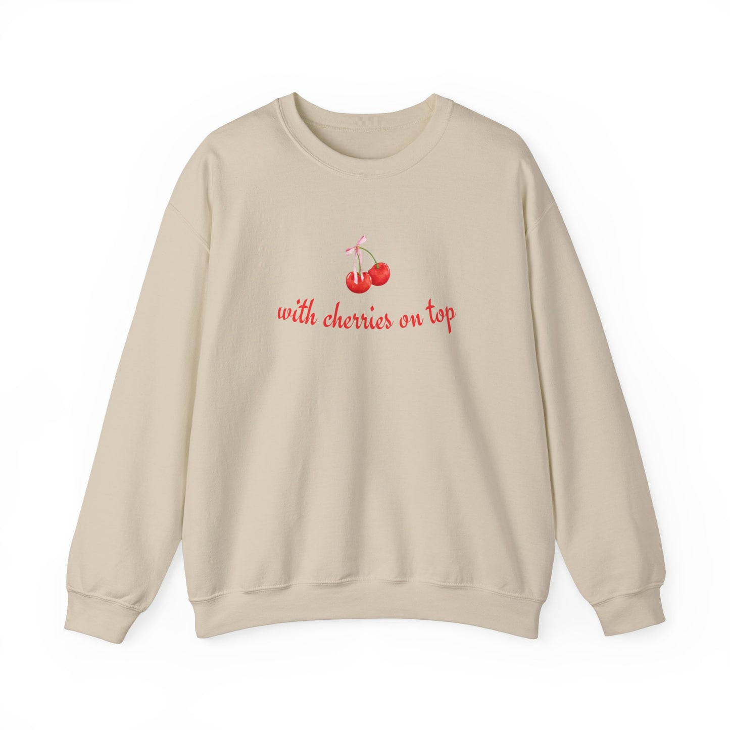 With Cherries Crewneck Sweatshirt