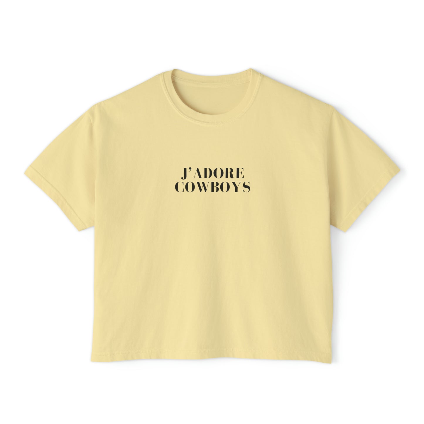 J'adore Cowboys Boxy Tee