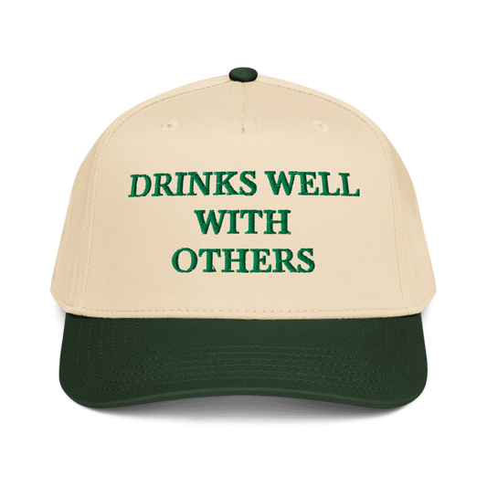 Drinks Well With Others Snap Hat - embroidered