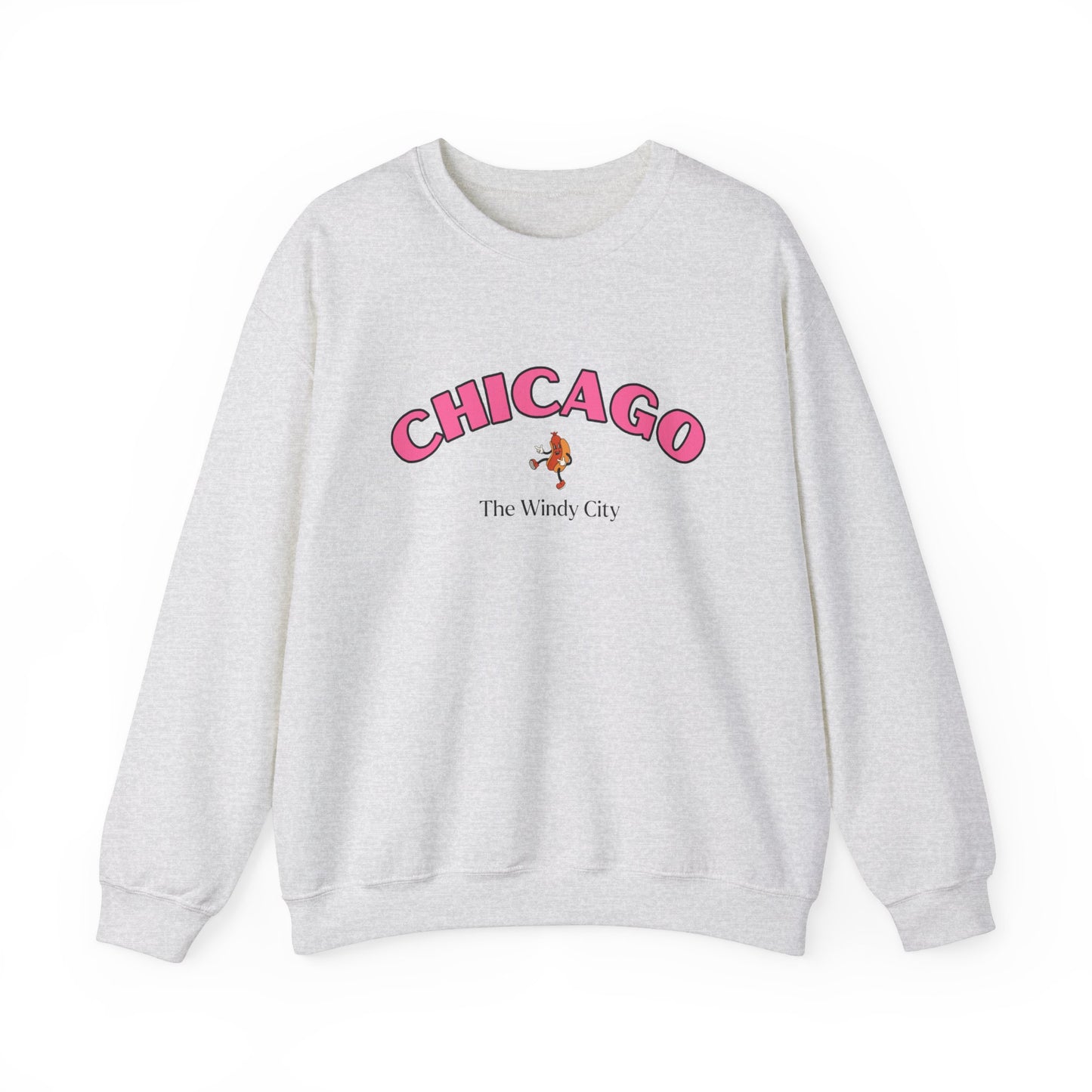 Chicago Windy City (Pink) Crewneck Sweatshirt