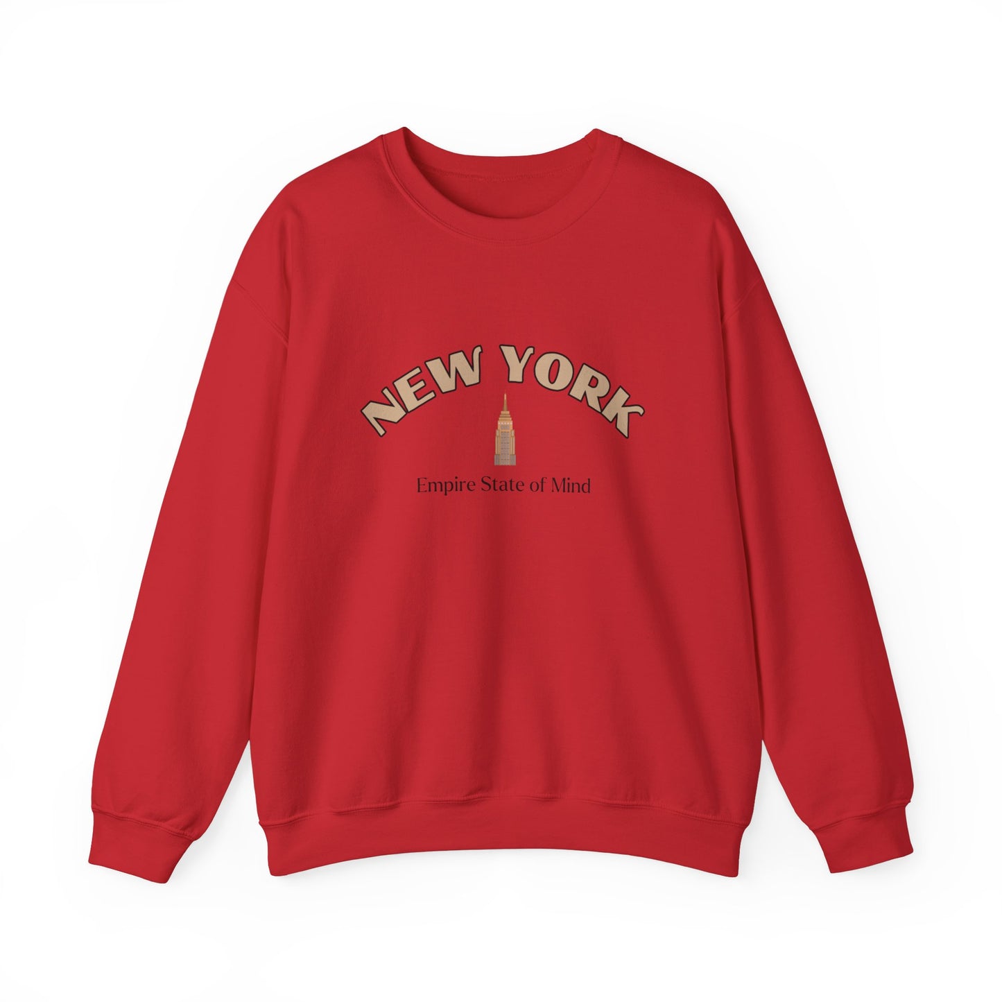 New York City, Empire State of Mind (Tan) Crewneck Sweatshirt