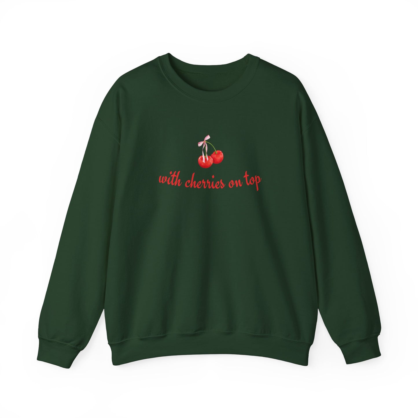 With Cherries Crewneck Sweatshirt