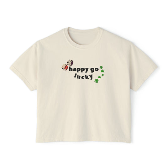 Happy Go Lucky Boxy Tee