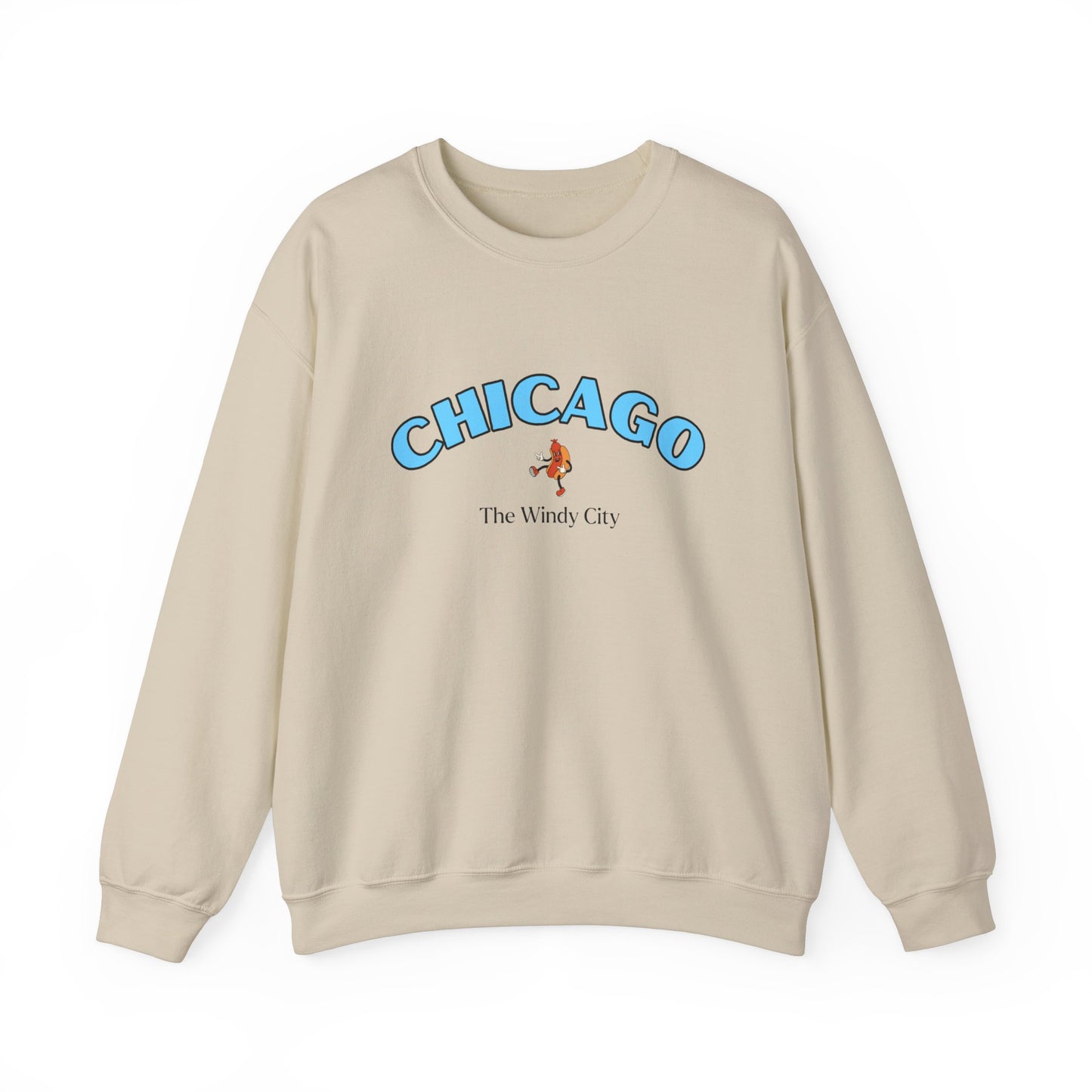 Chicago Windy City (Blue) Crewneck Sweatshirt