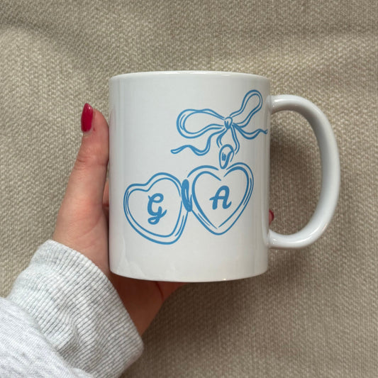 Custom Initials Locket Mug