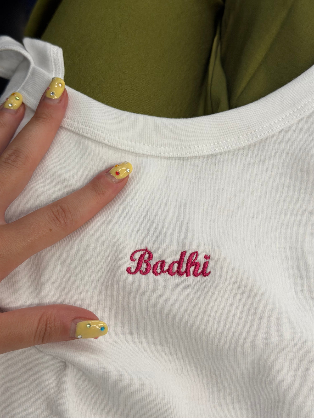 CUSTOM Tank Top - embroidered cursive