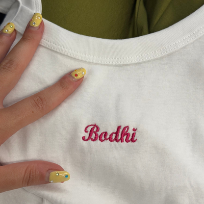 CUSTOM Tank Top - embroidered cursive
