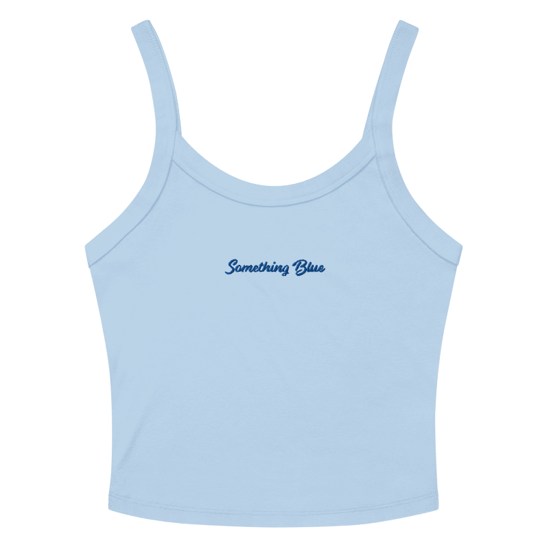 Something Blue - Embroidered Tank Top