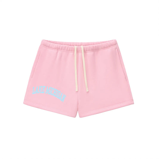Lake Michigan Pink & Blue Sweatshorts
