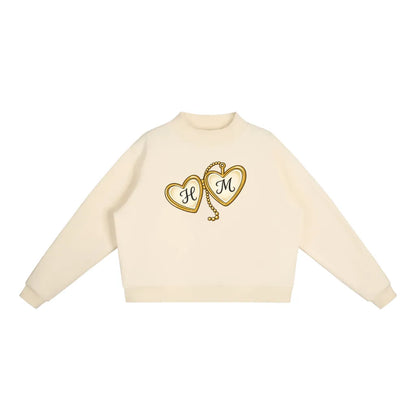 CUSTOM Initials Mockneck Sweatshirt (Multiple Colors)