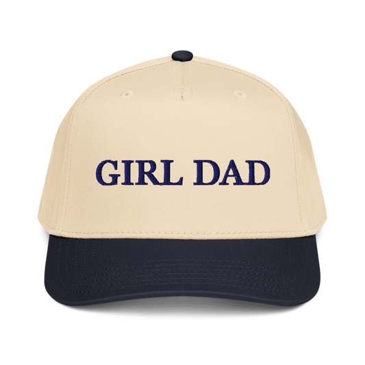 Girl Dad Navy Snap Hat - Embroidered