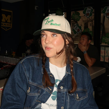 Good Luck Babe Snap Hat - embroidered