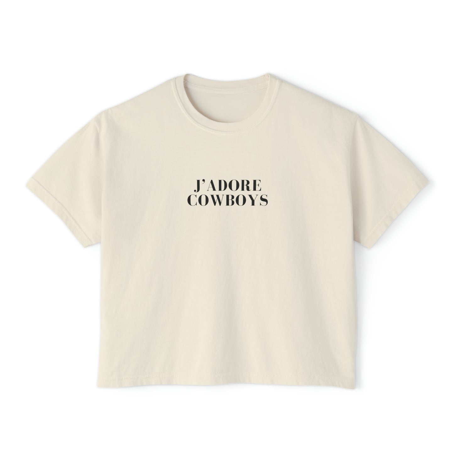 J'adore Cowboys Boxy Tee