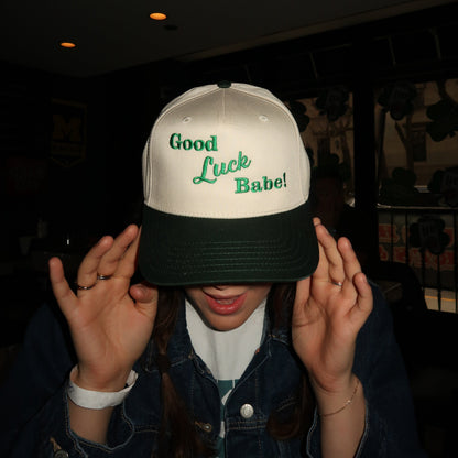 Good Luck Babe Snap Hat - embroidered