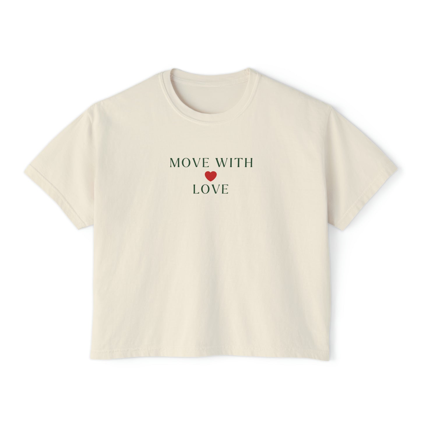 Move With Love Boxy Tee