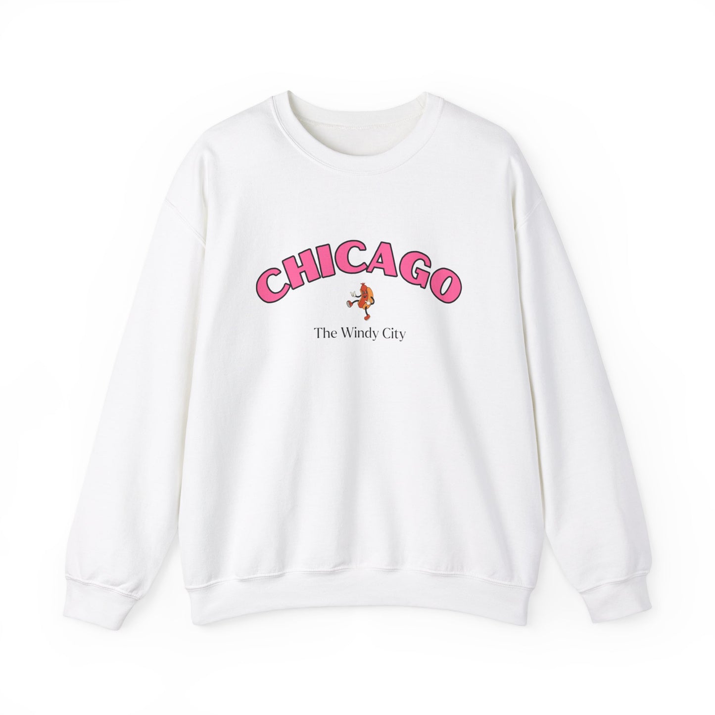 Chicago Windy City (Pink) Crewneck Sweatshirt