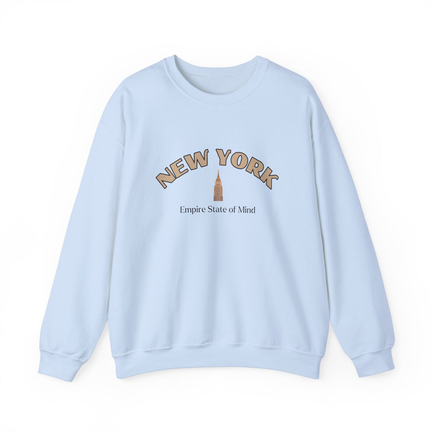 New York City, Empire State of Mind (Tan) Crewneck Sweatshirt