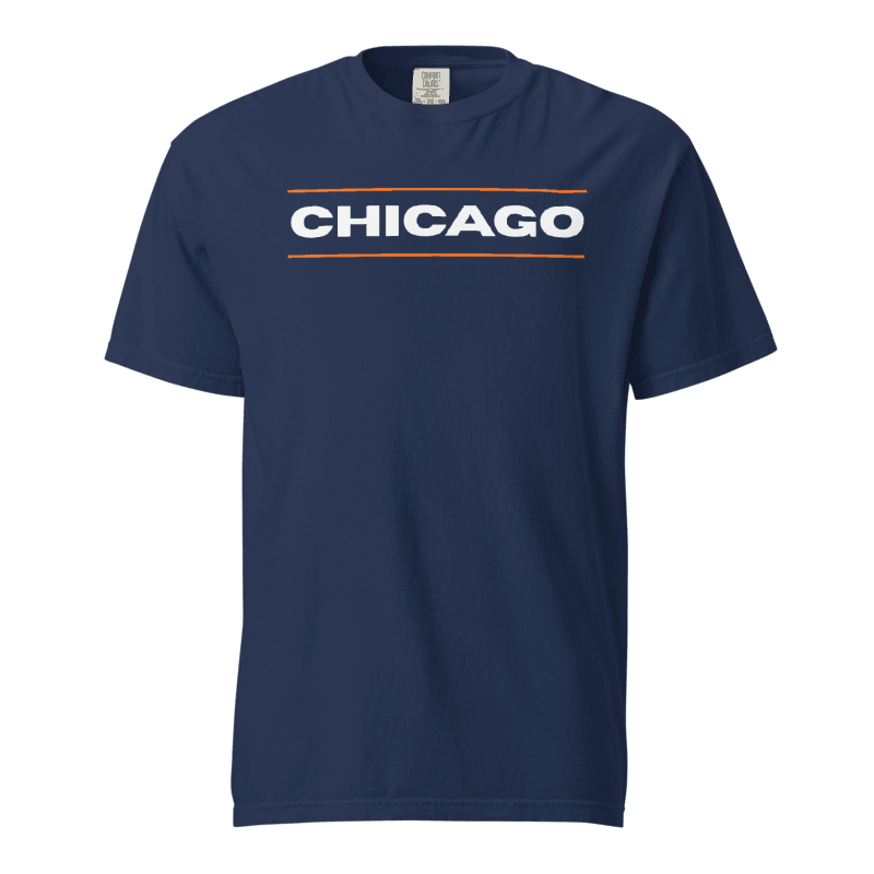 Chicago Navy & Orange - Comfort Colors