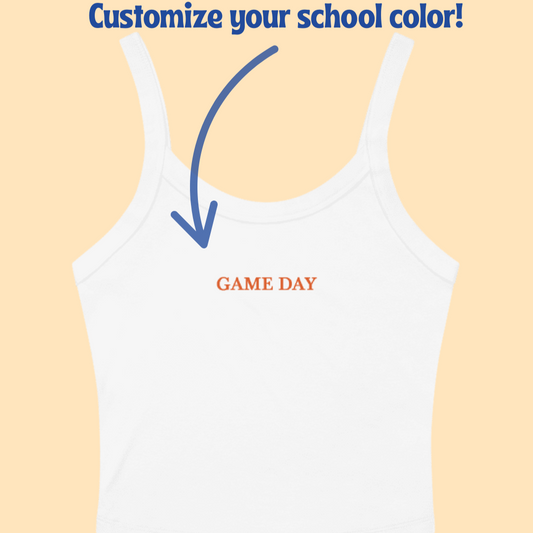 Game Day Tank Top, Custom School Colors