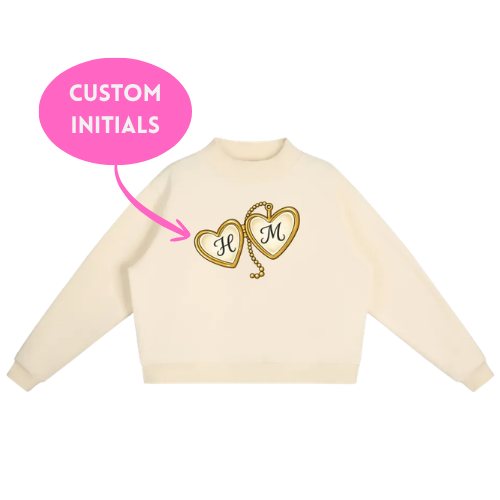 CUSTOM Initials Mockneck Sweatshirt (Multiple Colors)