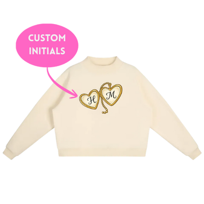 CUSTOM Initials Mockneck Sweatshirt (Multiple Colors)