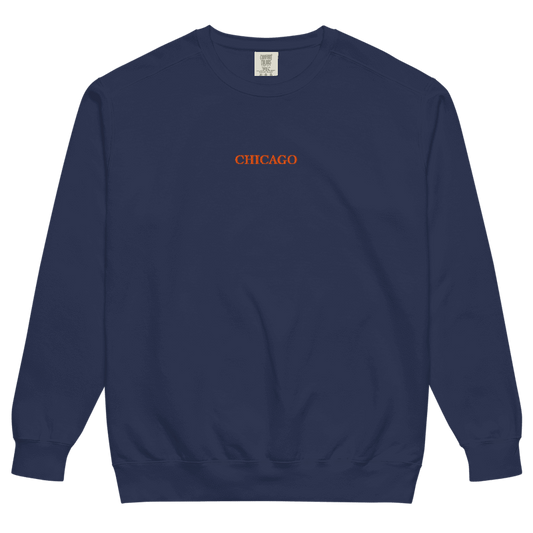 Chicago Sweatshirt, Comfort Colors, Embroidered