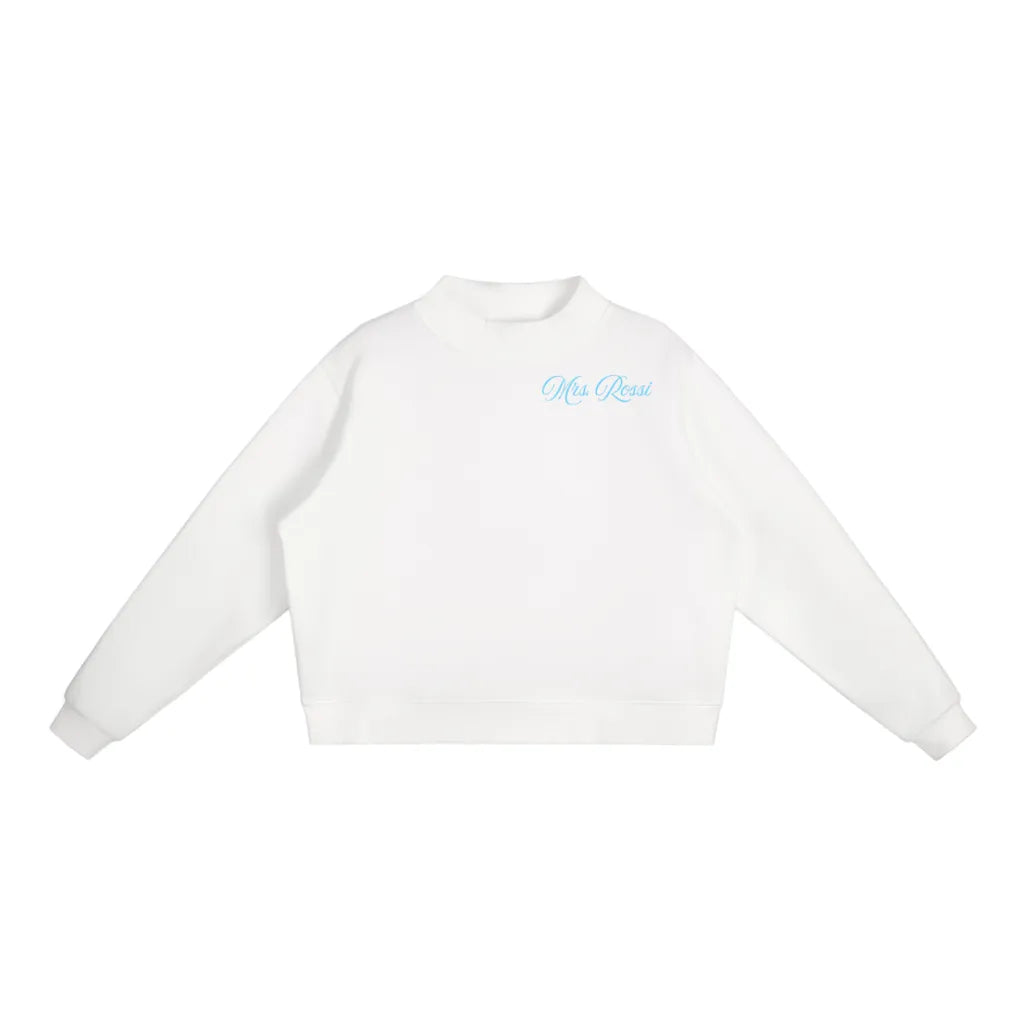 CUSTOM Last Name, Bridal Mockneck Sweatshirt (Multiple Colors)